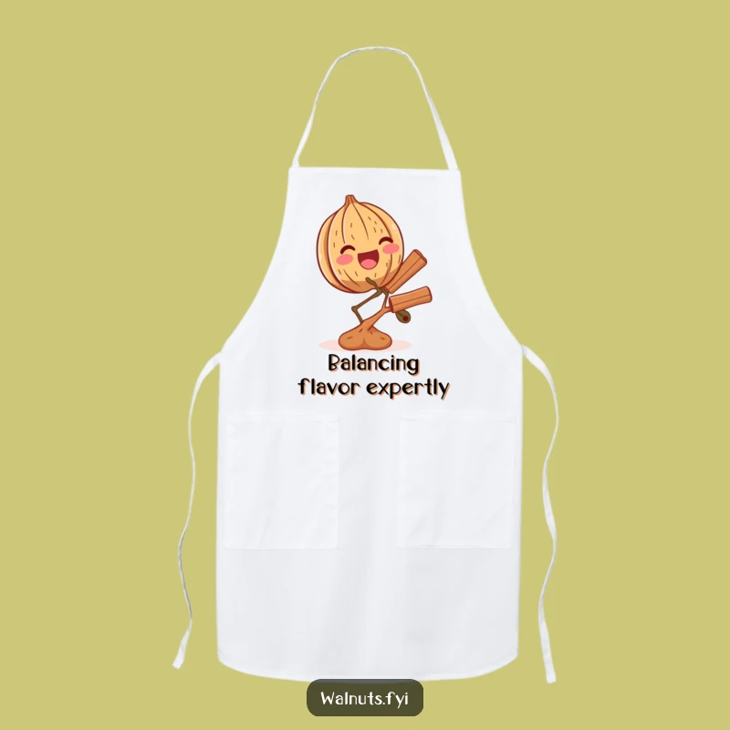 Funny Walnut Cinnamon Branch Apron - Kitchen Balance & Joy
