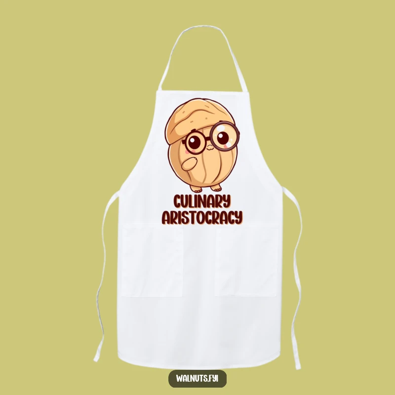 Funny Posh Walnut Apron: Cook and Serve with Sophisticated Nutty Flair Gift