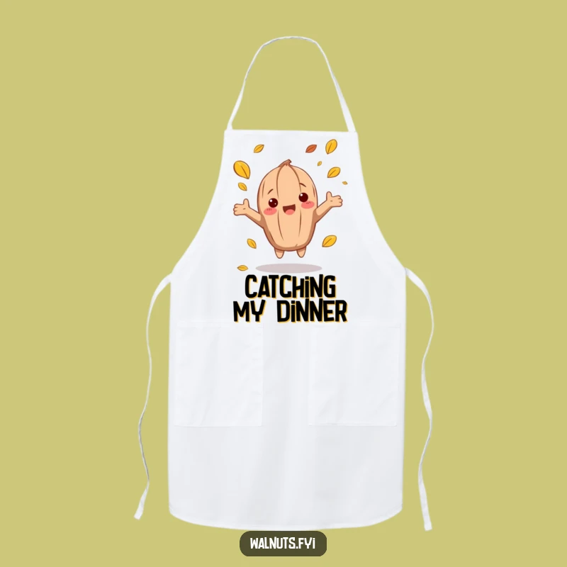 Funny Autumn Walnut Apron: Cook with fall vibes, the ultimate funny gift.