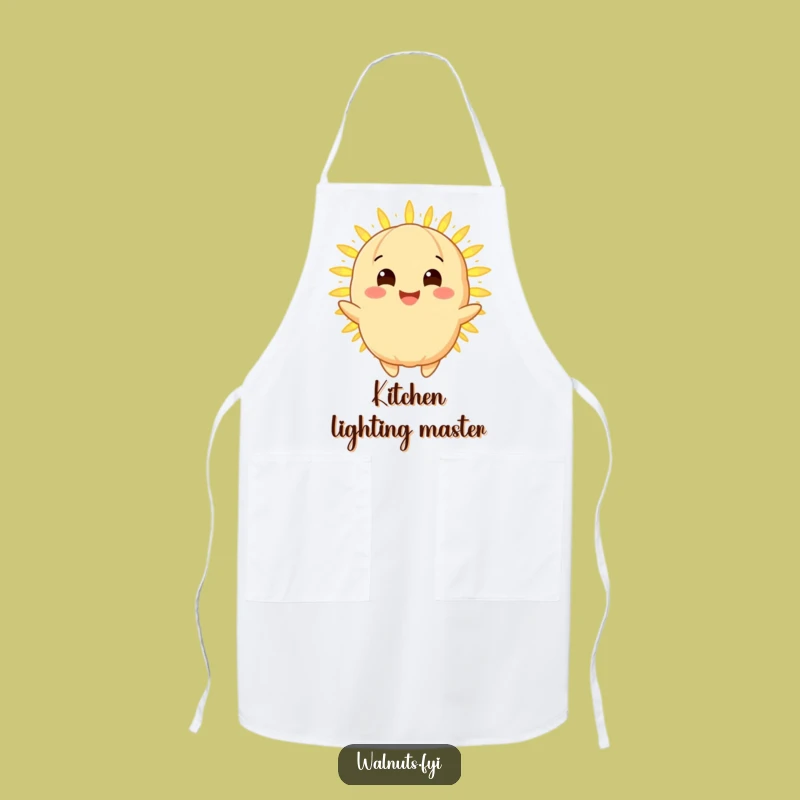 Funny Radiant Macadamia Nut Apron - Cook with a Glowing Smile!