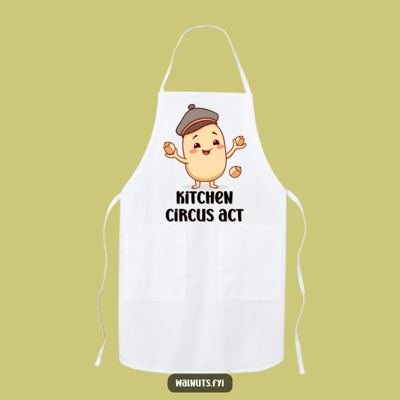 Funny Juggling Cashew Apron - Cook with Skill and Playful Charm