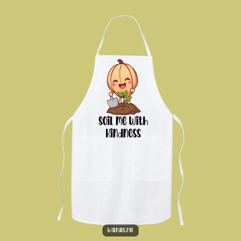 Funny Walnut Gardener Apron - Hilarious Cooking and Planting Gift