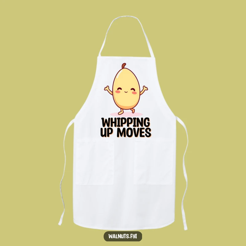 Funny Kawaii Almond Dance Apron - Cook Up Some Fun in Style