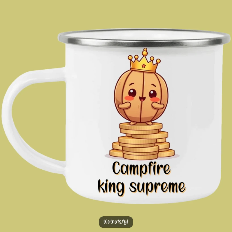 Funny Proud Walnut Camping Mug - Your Royal Companion for Outdoor Adventures