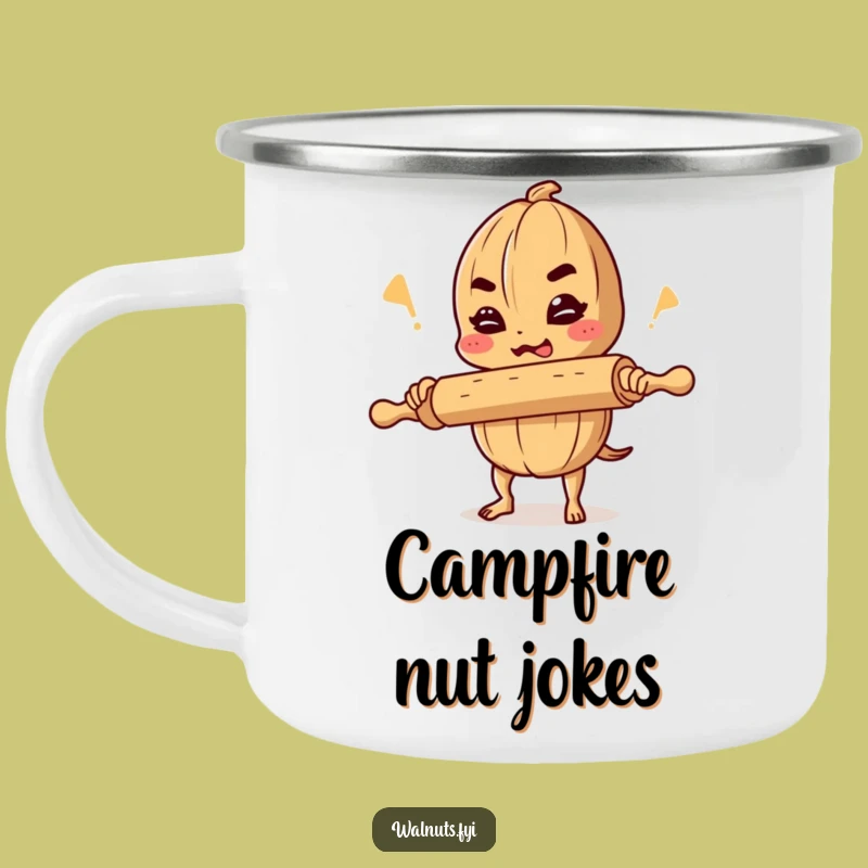 Funny Walnut Comedian Camping Mug: Enjoy Jokes Around the Fire, a Hilarious Funny Gift