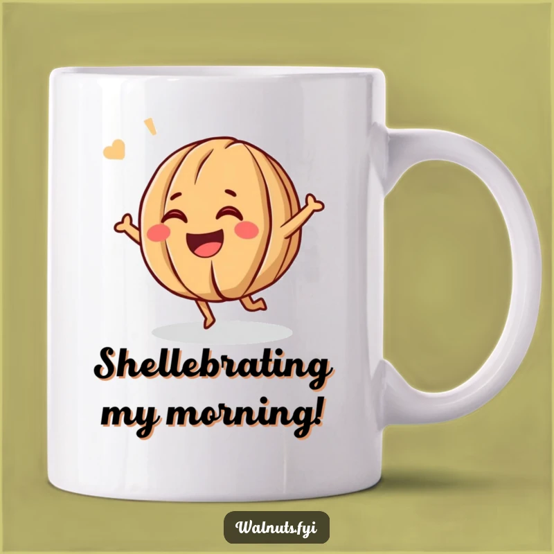 Funny Giggling Walnut Mug: A Hilarious Gift for Nutty Friends!