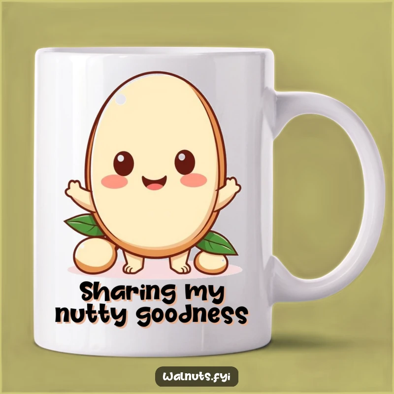 Funny Kawaii Nutty Offering Mug: Share the Joy Funny Gift
