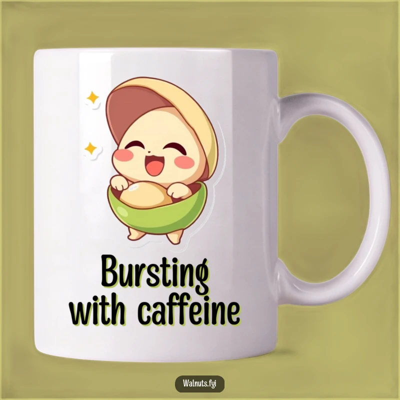 Funny Pistachio Bursting Mug - Hilarious Joyful Nutty Gift for Friends