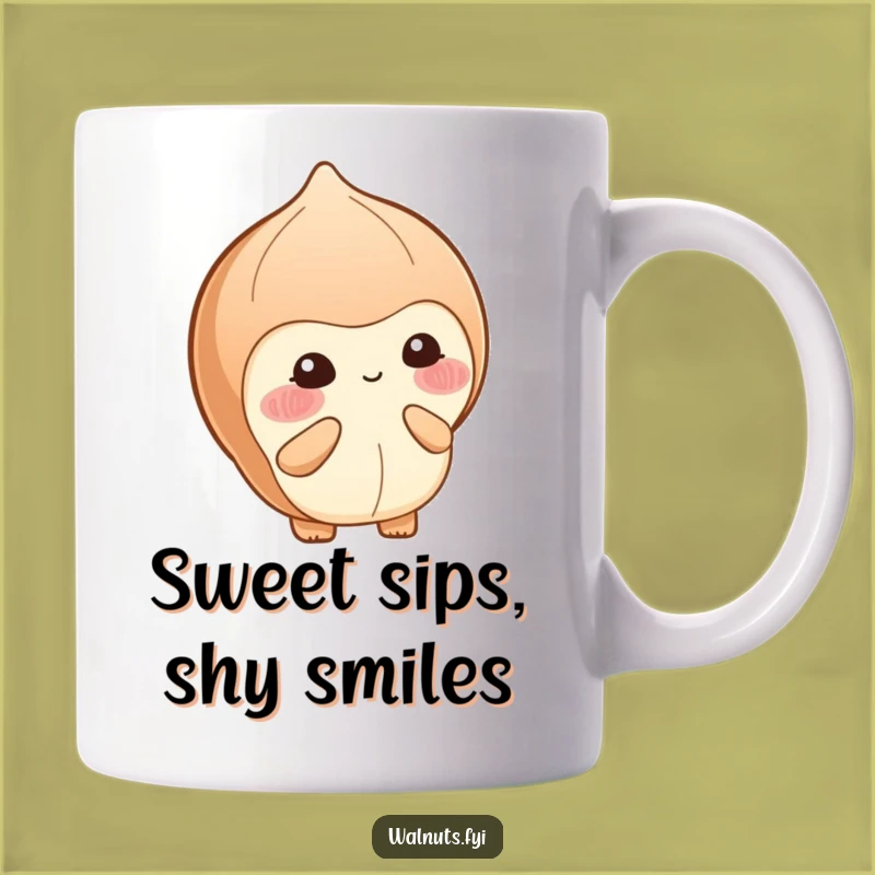 Funny Shy Hazelnut Berry Mug - Adorable & Hilarious Gift for Introverts