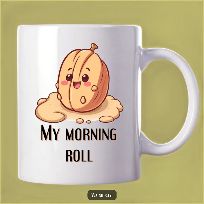 Funny Surprised Pecan Rolling Mug - Hilarious Outdoor Adventure Gift