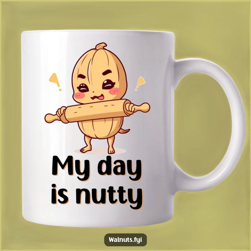 Funny Walnut Comedian Mug: Hilarious Nutty Humor for Coffee Lovers, a Perfect Funny Gift