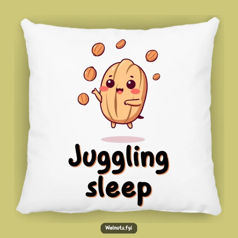 Comfy Funny Kawaii Walnut Juggling Pillow - Cuddle Up with Nutty Dexterity