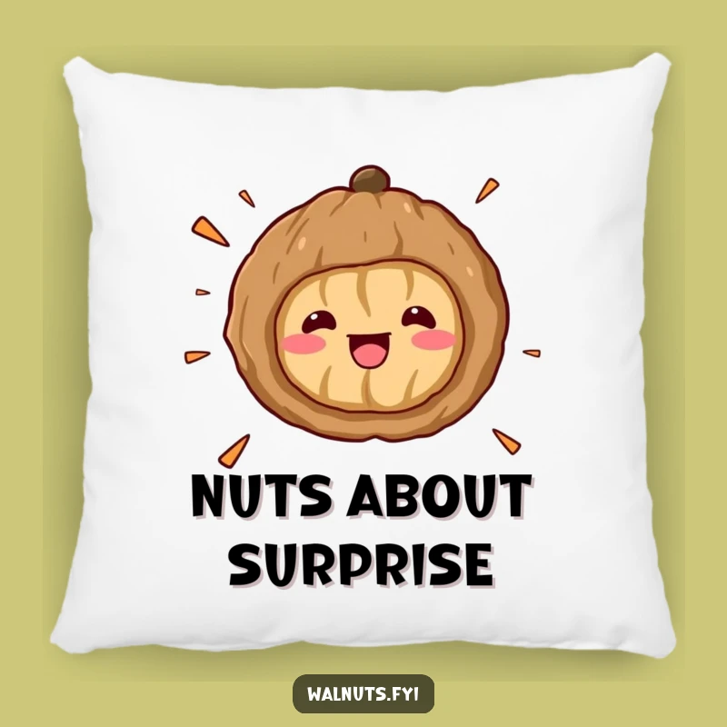 Comfy Funny Kawaii Walnut Surprise Pillow - Cuddle Up with Laughter