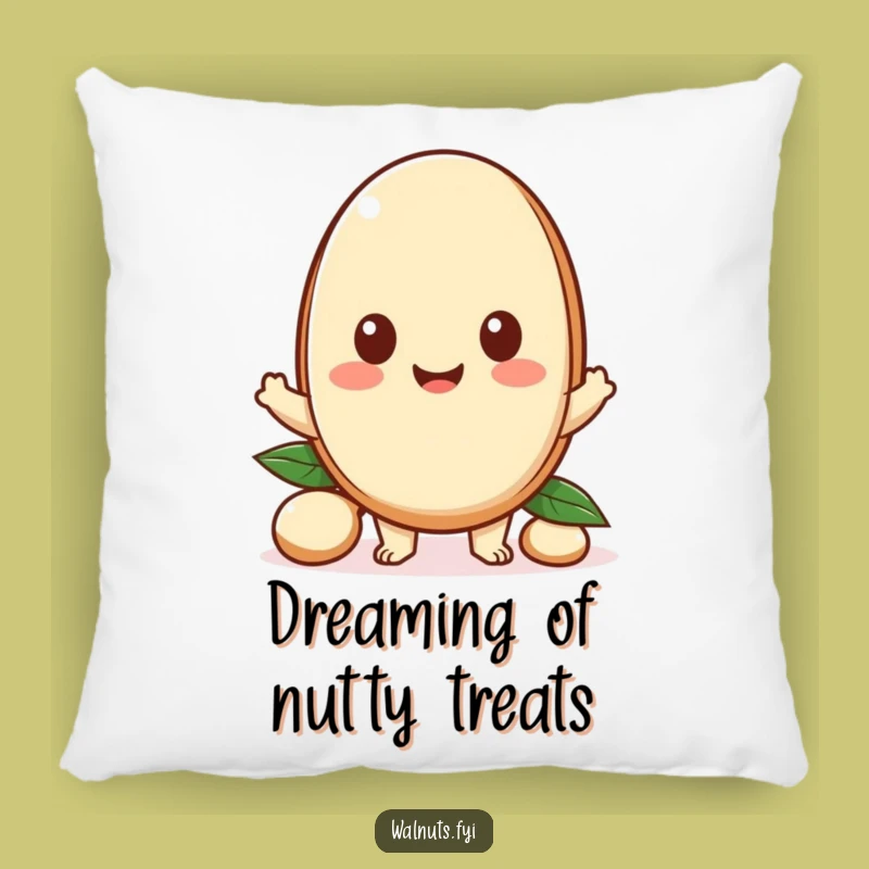 Funny Kawaii Nutty Offering Pillow: Cozy Sharing Comfort Funny Gift