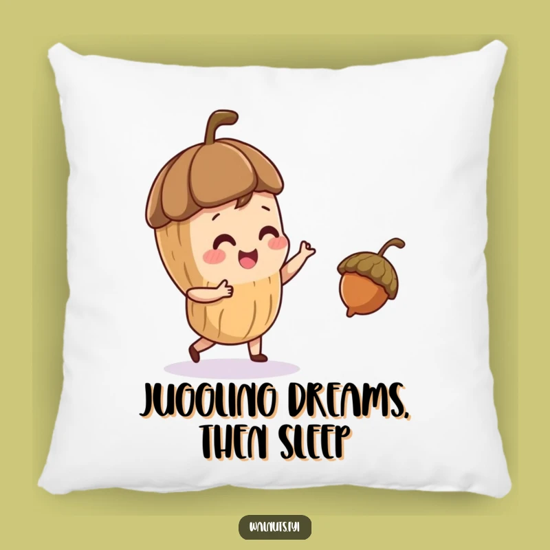 Funny Juggling Walnut Pillow - Cozy & Playful Comfort