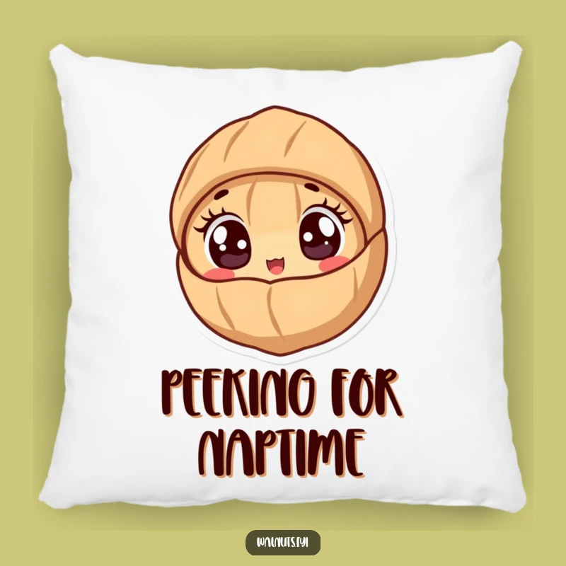 Funny Peeking Walnut Pillow - Cozy & Cute Comfort