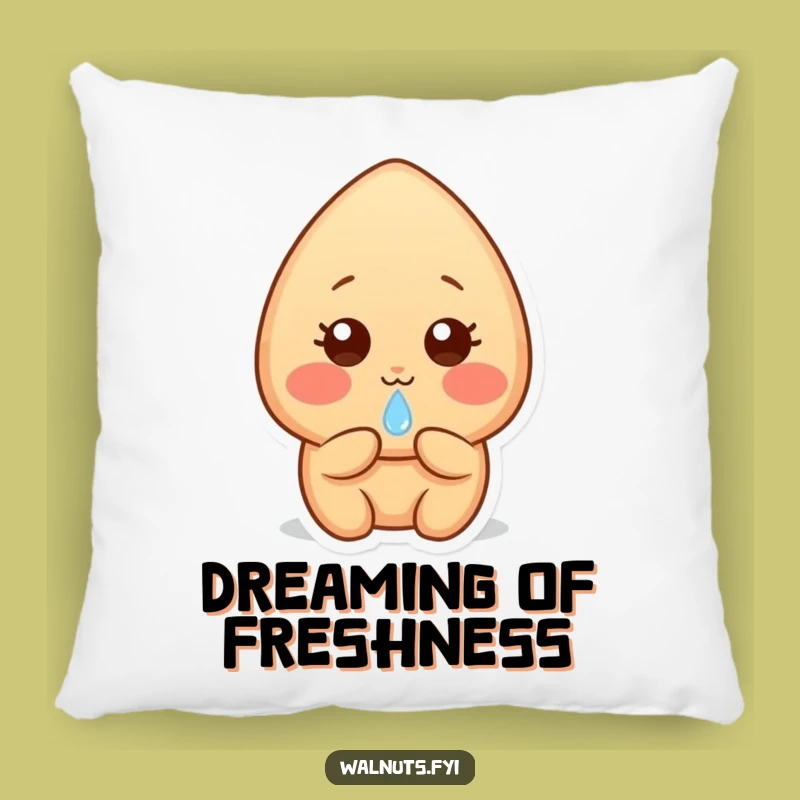 Funny Shy Almond Pillow - Cuddle Up with Gentle Sweetness and Comfort
