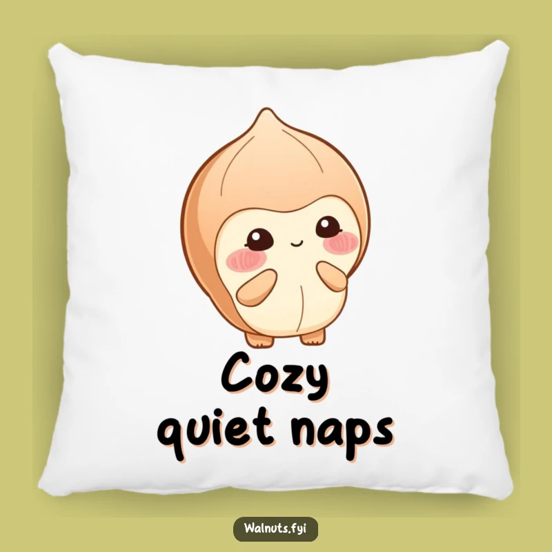 Funny Shy Hazelnut Berry Pillow - Comfy & Hilarious Introvert Decor Gift