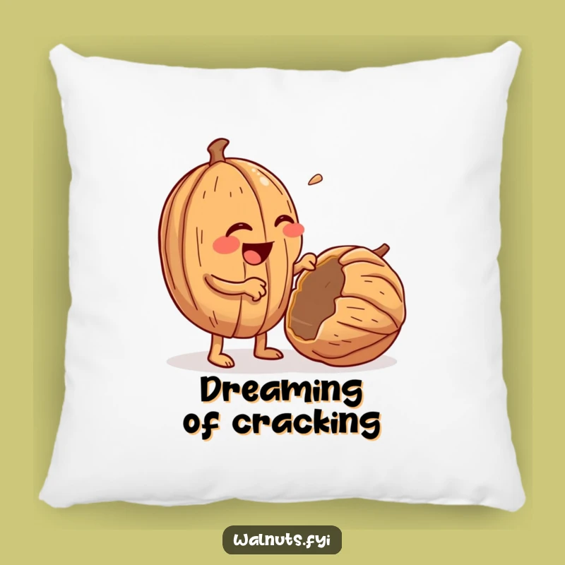 Funny Walnut Cracking Pillow: Cozy Up with Comedic Comfort