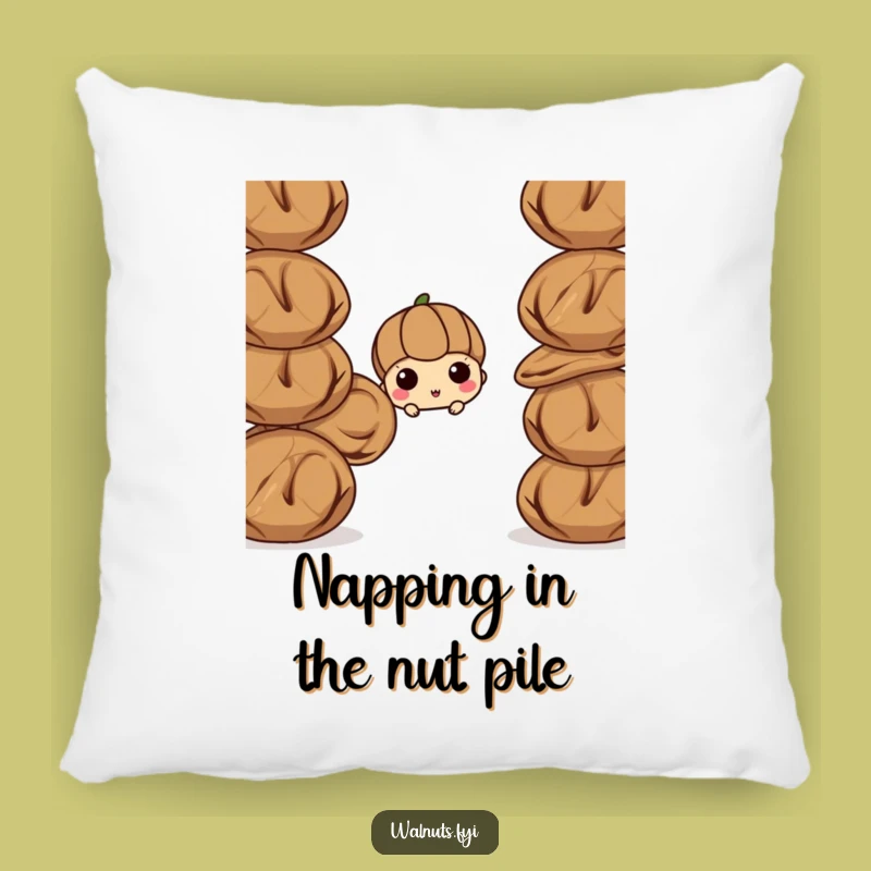 Funny Walnut Pillow - Cozy Curiosity Accent - The Ultimate Plush Funny Gift!