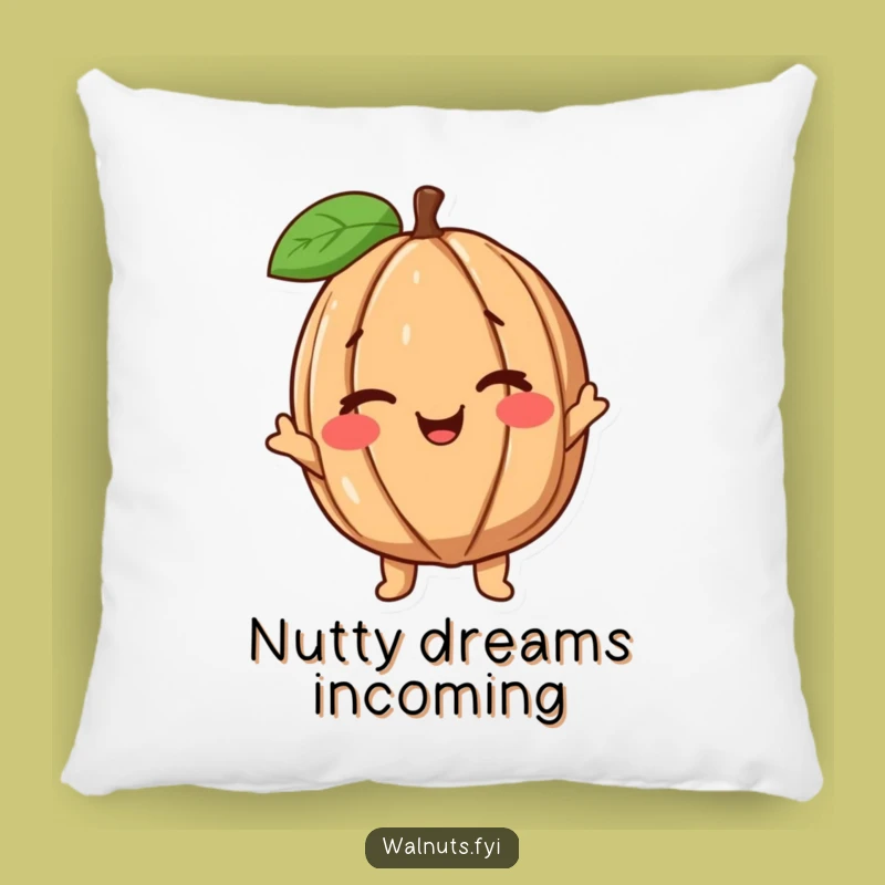 Funny Plush Walnut Pillow: Cute and Comfy with a Playful Wink