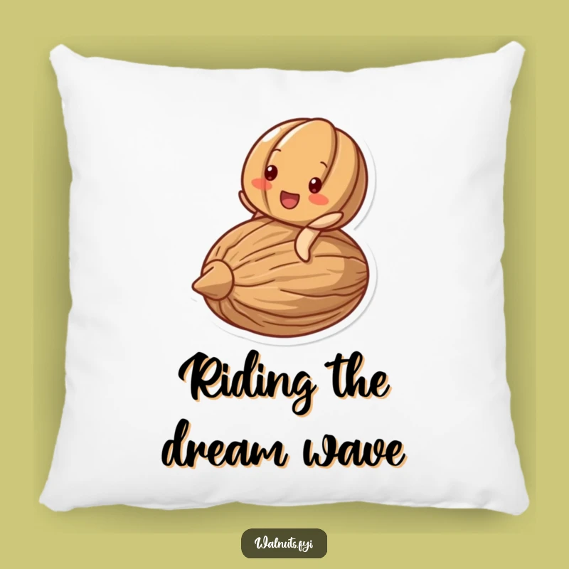 Funny Delighted Walnut Riding Nut Pillow - Comfy & Joyful Decor