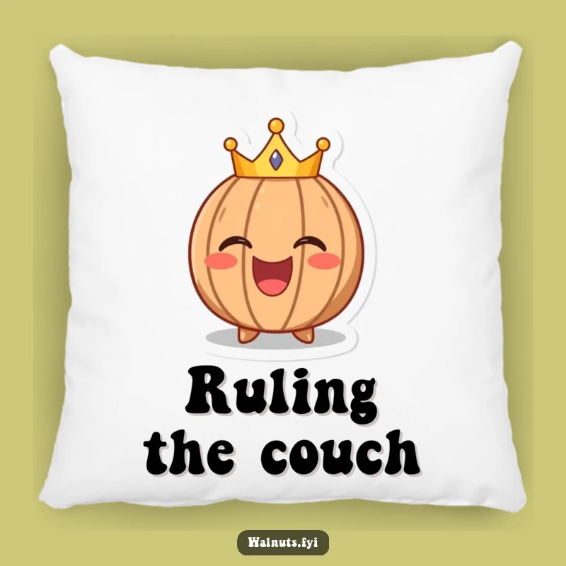 Funny Laughing Walnut Pillow: Royal Comfort with a Smile