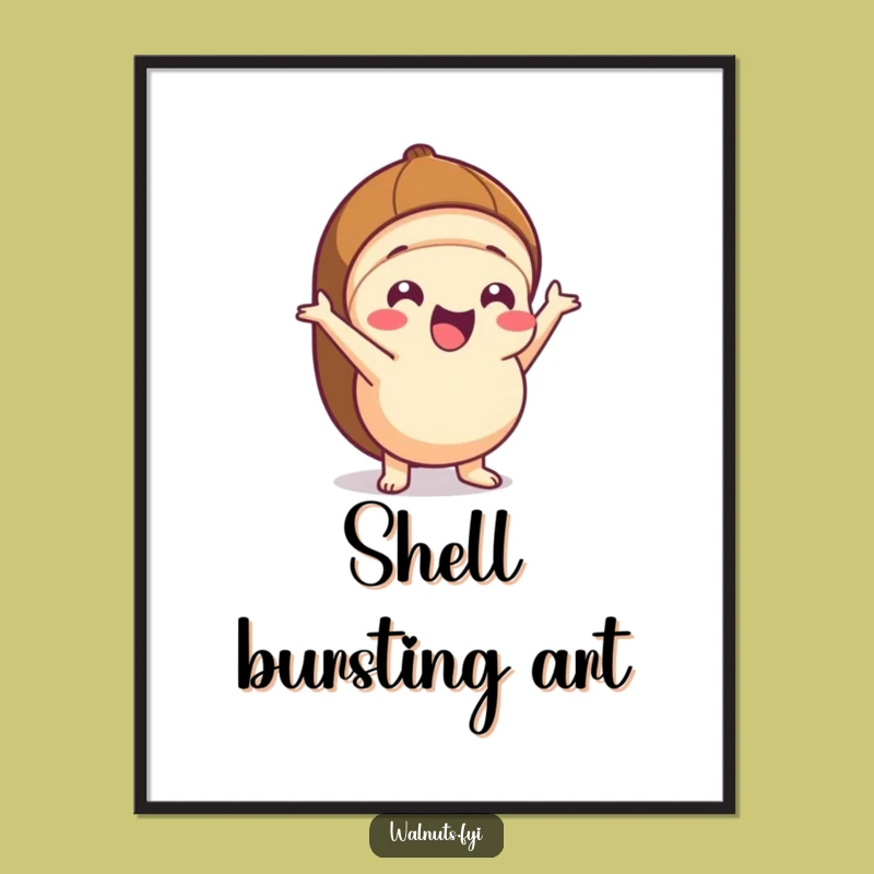 Funny Kawaii Hazelnut Pop Digital Art - Instant Energetic Decor