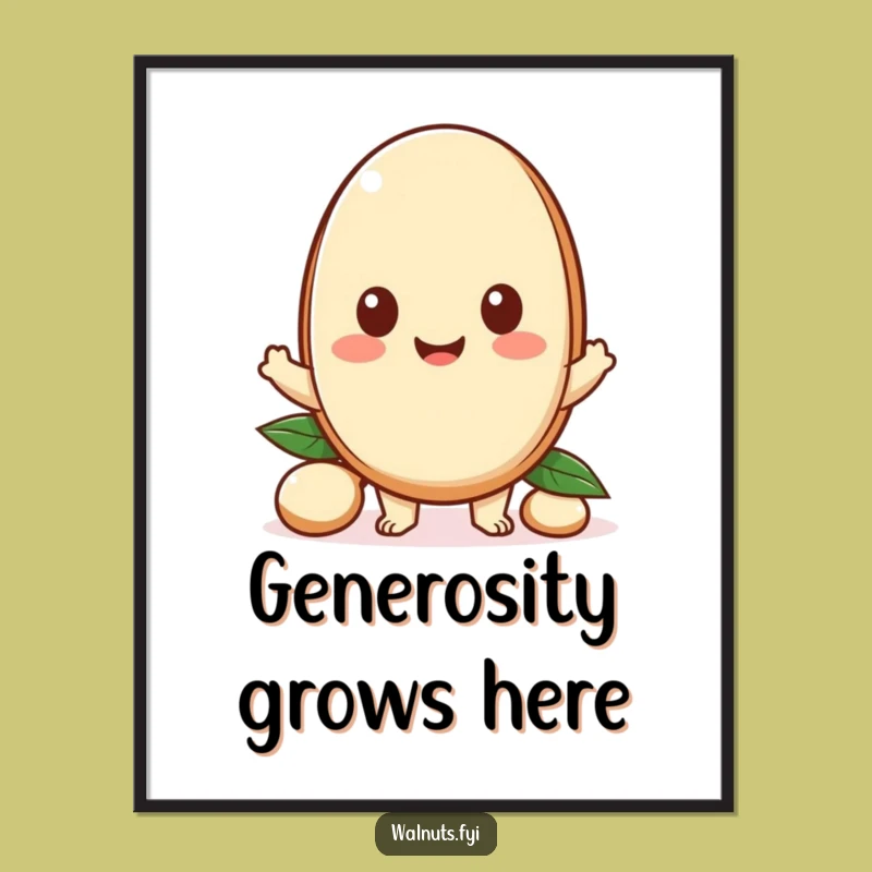 Funny Kawaii Nutty Digital Art: Instant Sharing Decor Funny Gift