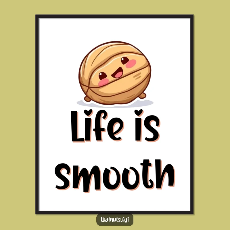 Funny Walnut Slide Digital Art - Instant Joyful Nutty Download