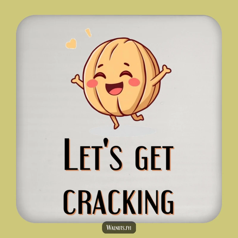 Funny Giggling Walnut Coasters: Protect Surfaces with Humorous Flair!