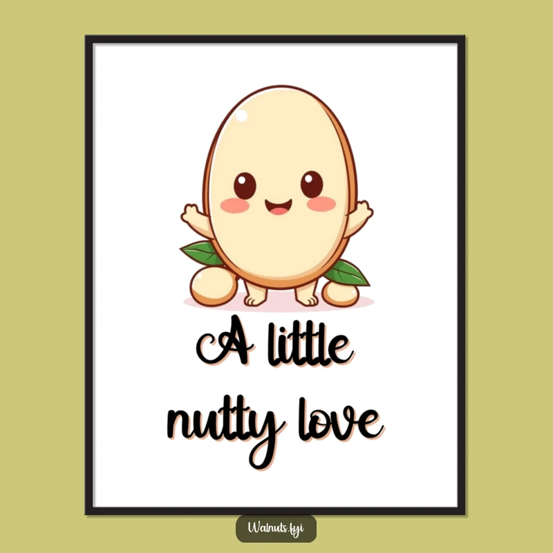 Funny Kawaii Nutty Offering Art: Sweet Sharing Funny Gift