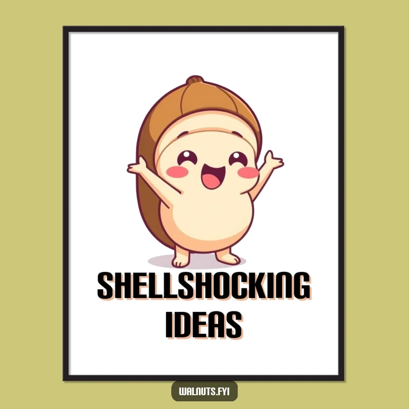 Funny Kawaii Hazelnut Pop Poster - Energetic Wall Art