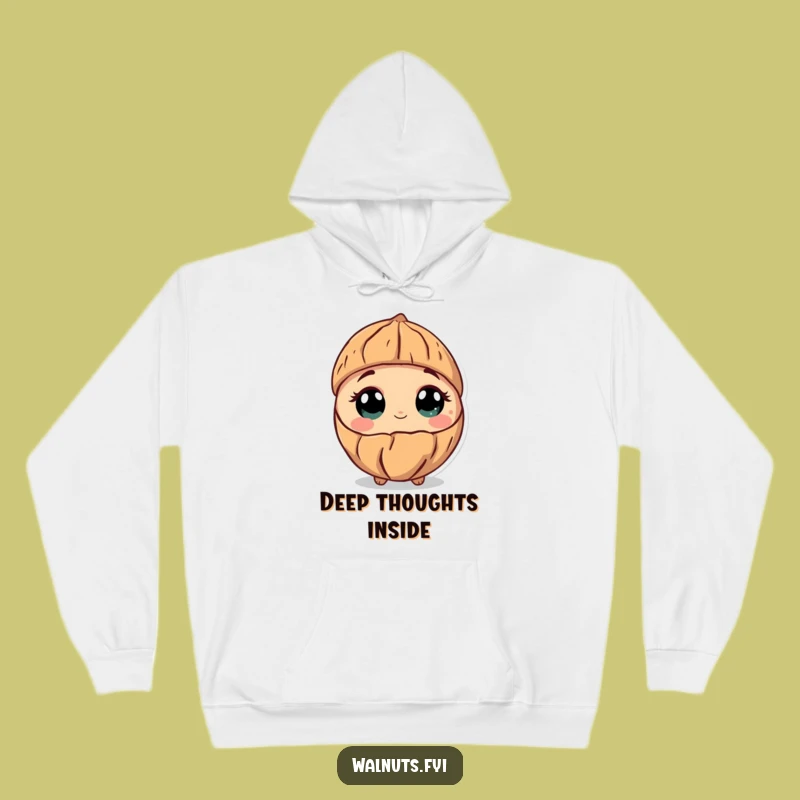 Funny Curious Walnut Hoodie: Cozy Comfort for Curious Souls!
