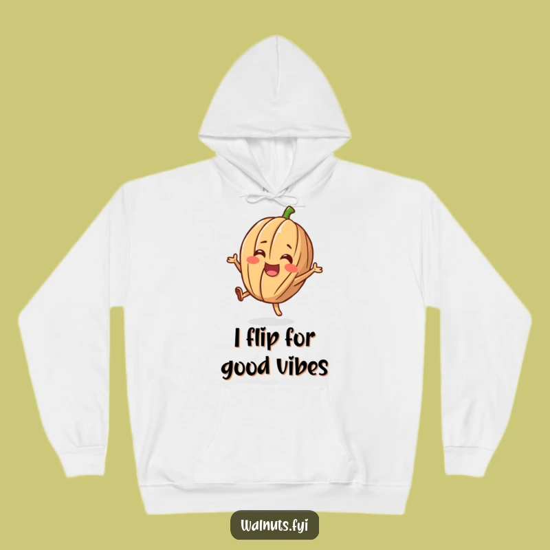 Funny Flipping Walnut Hoodie - Cozy & Cheerful Gift
