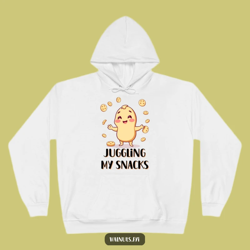 Funny Juggling Cashew Cookie Hoodie - Cozy Treat Lover Gift