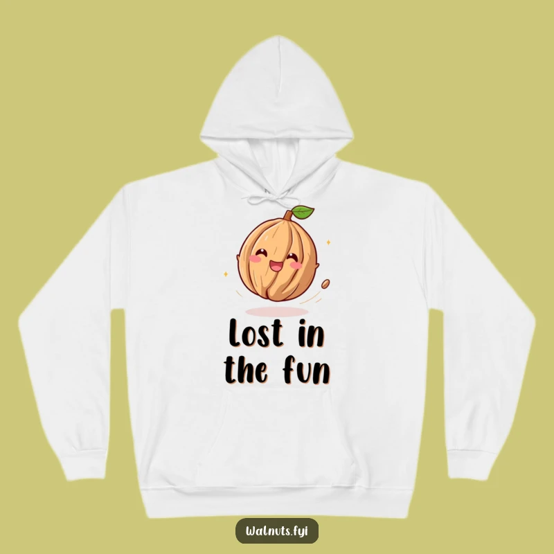 Funny Playful Walnut Hoodie: Cozy Up with Delightful Merriment!