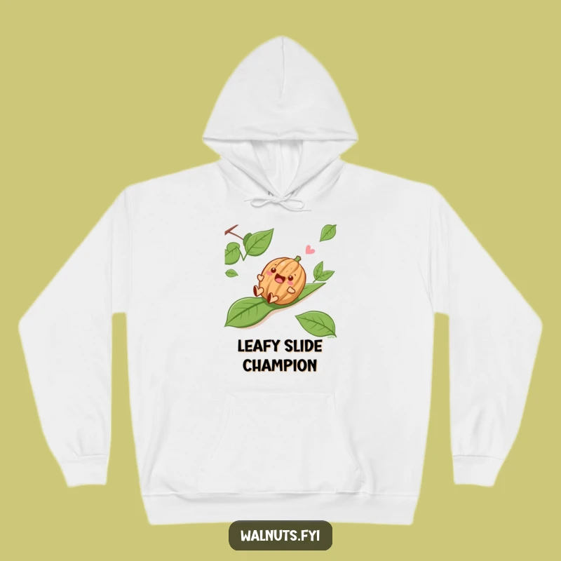 Funny Sliding Walnut Hoodie - Cozy and Hilarious Apparel for Joyful Adventures