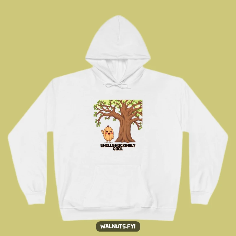 Funny Walnut & Oak Tree Hoodie: Cozy Cheerful Character Comfort
