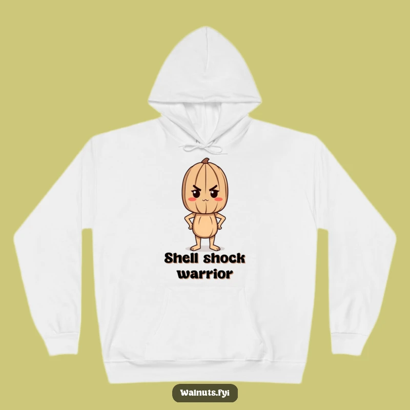 Funny Determined Walnut Hoodie, Cozy Comfort for the Proud Achiever