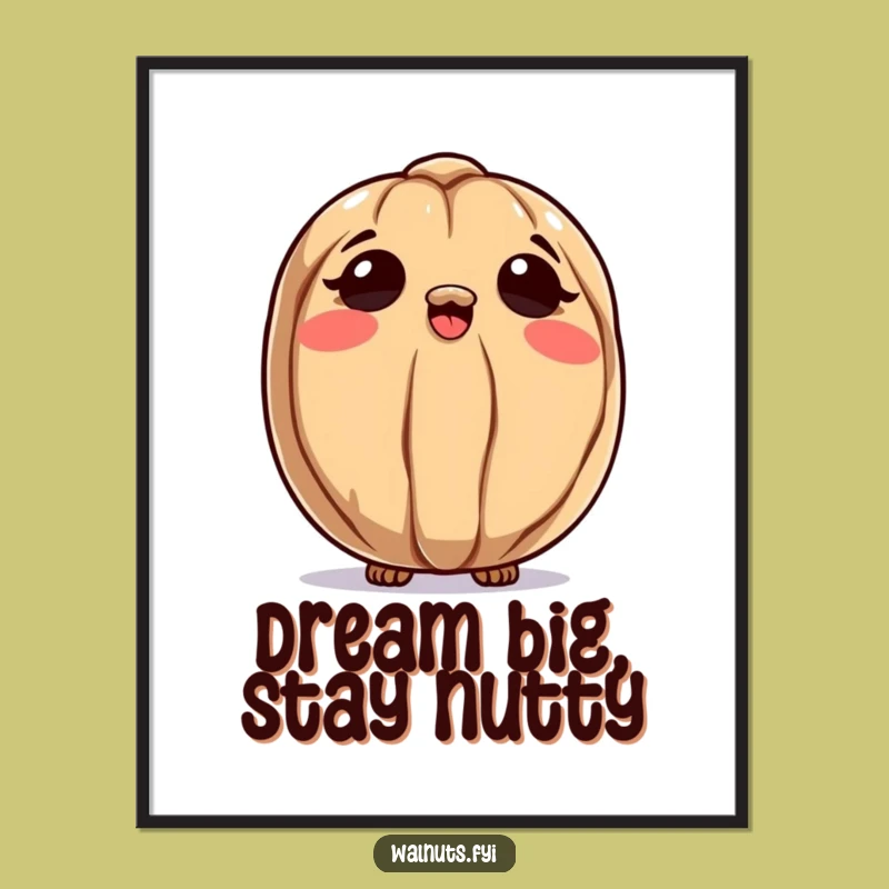 Free Printable Wall Art: Curious Walnut Dreams Funny Downloadable Art Gift