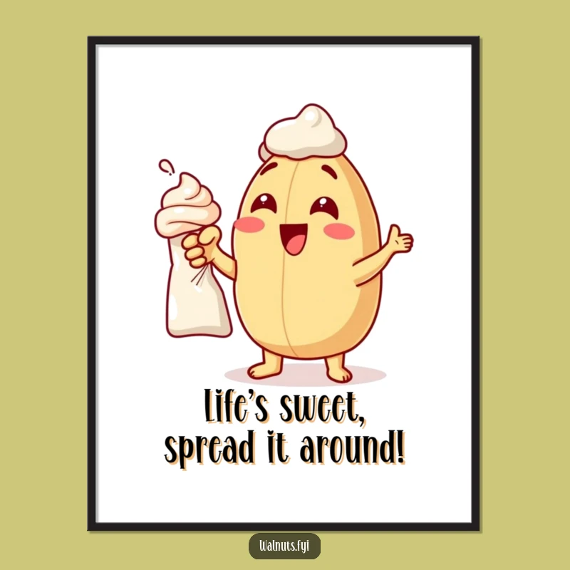 Funny Free Printable Wall Art: Frosting Nut Anticipation, DIY Decor!