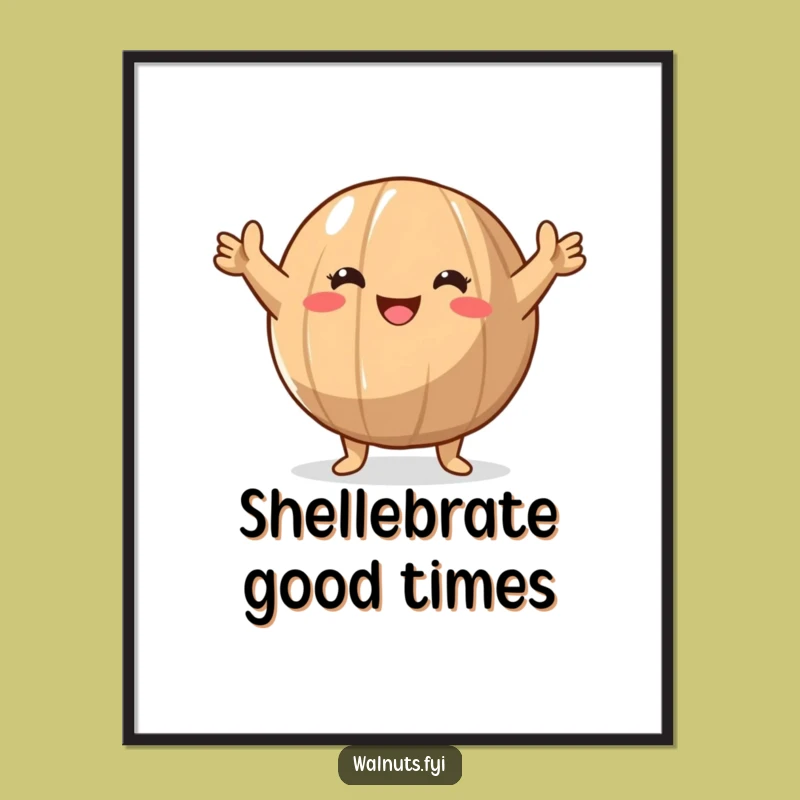 Funny Free Printable Walnut Wall Art - Triumphant Nut Downloadable Decor!