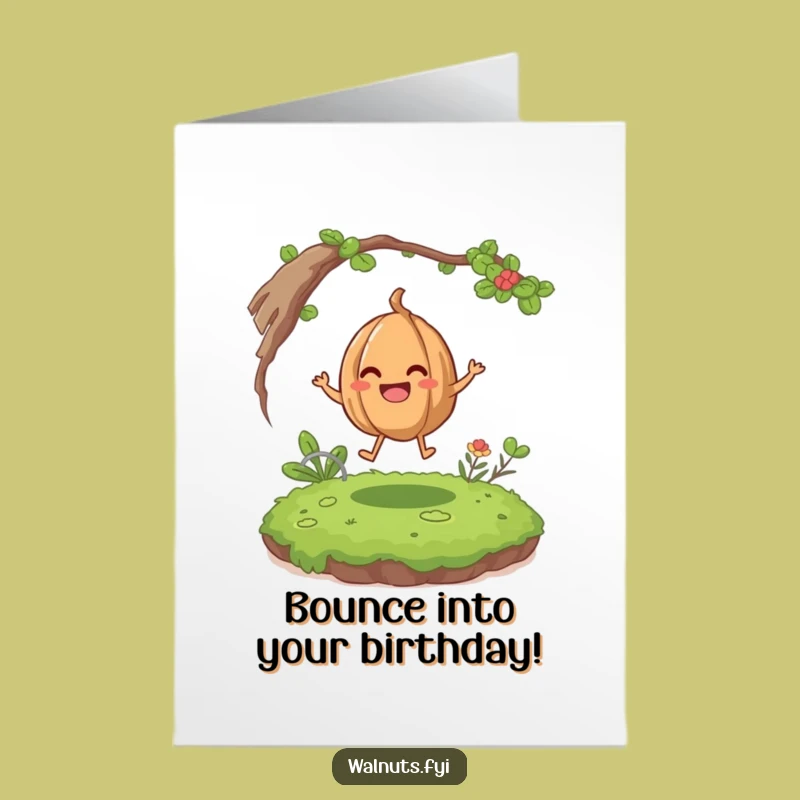Free Printable Birthday Card: Giggling Walnut Humor for a Joyful Celebration
