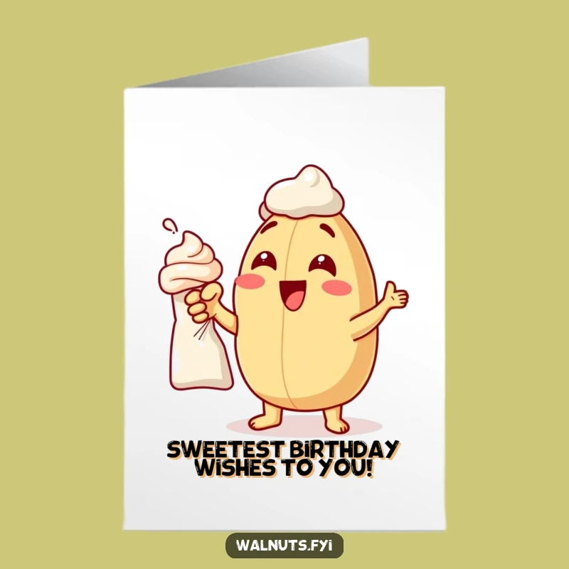 Free Printable Birthday Card: Frosting Nut Excitement, Perfect Downloadable Gift!