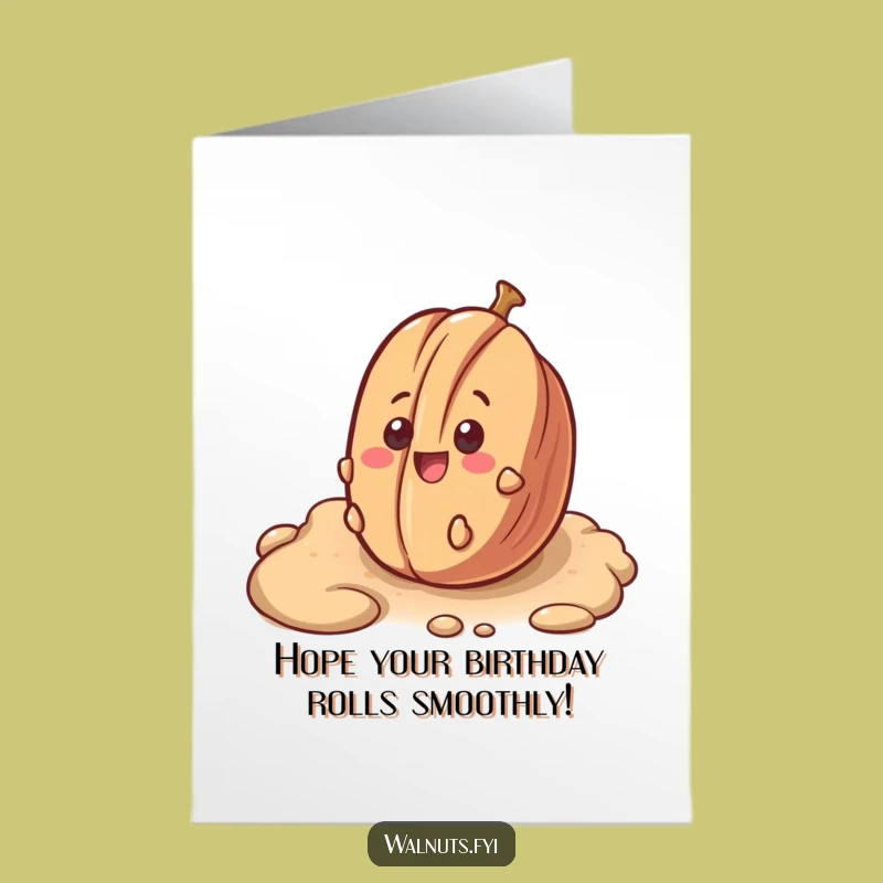 Free Printable Birthday Card: Surprised Pecan Roll, Perfect Downloadable Gift!