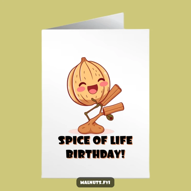 Free Printable Birthday Card: Thrilled Walnut, Cinnamon Branch, Hilarious Downloadable Gift