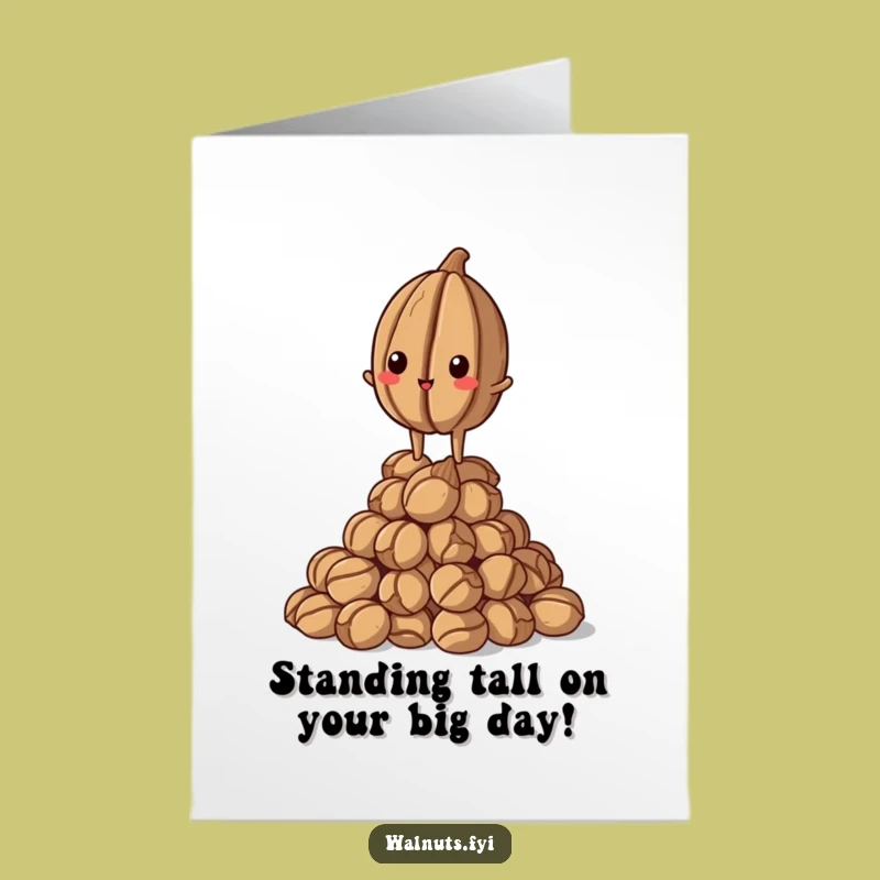 Free Printable Walnut Birthday Card: Proud Nut King - Downloadable Gift