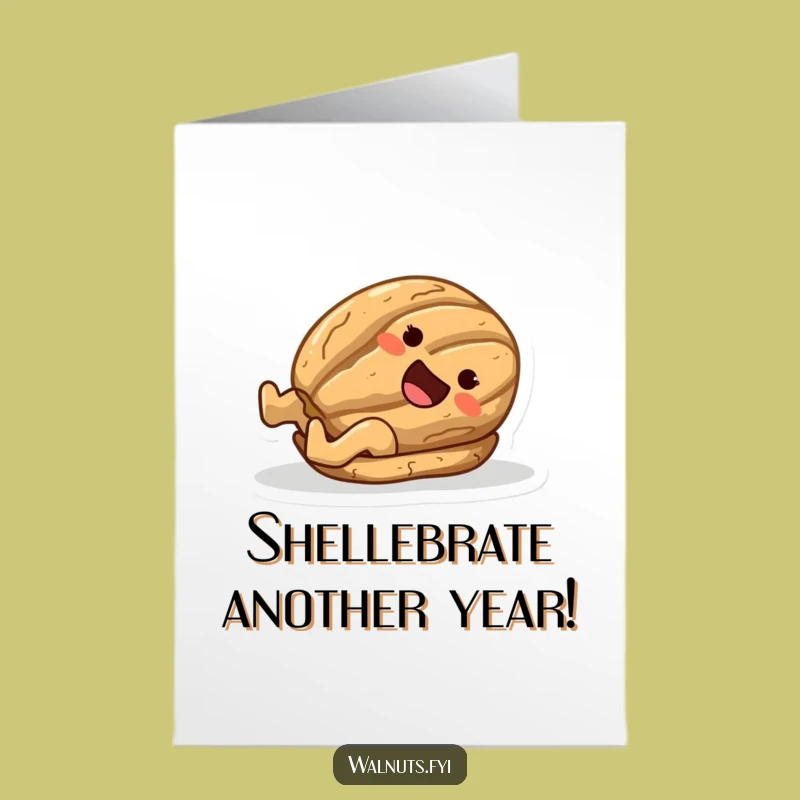 Free Printable Birthday Card: Joyful Walnut Sliding Fun, Hilarious Downloadable Gift