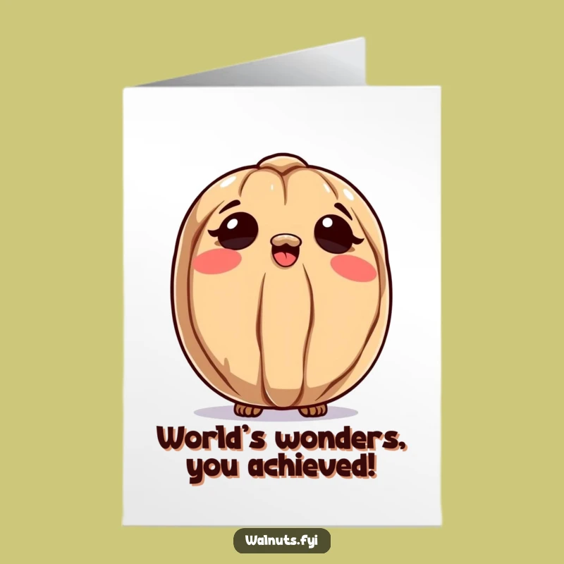 Free Printable Congrats Card: Curious Walnut Dreams Funny Downloadable Greeting Gift